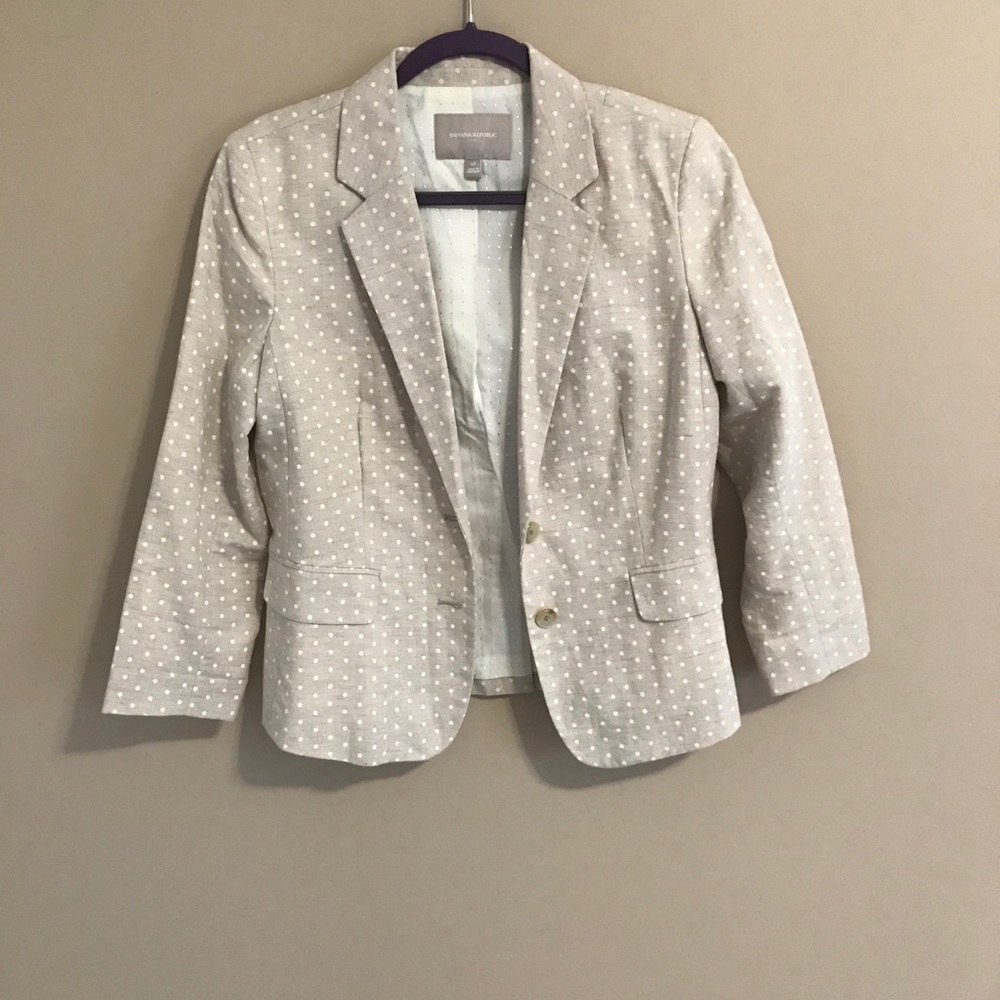 Banana Republic Cream Blazer